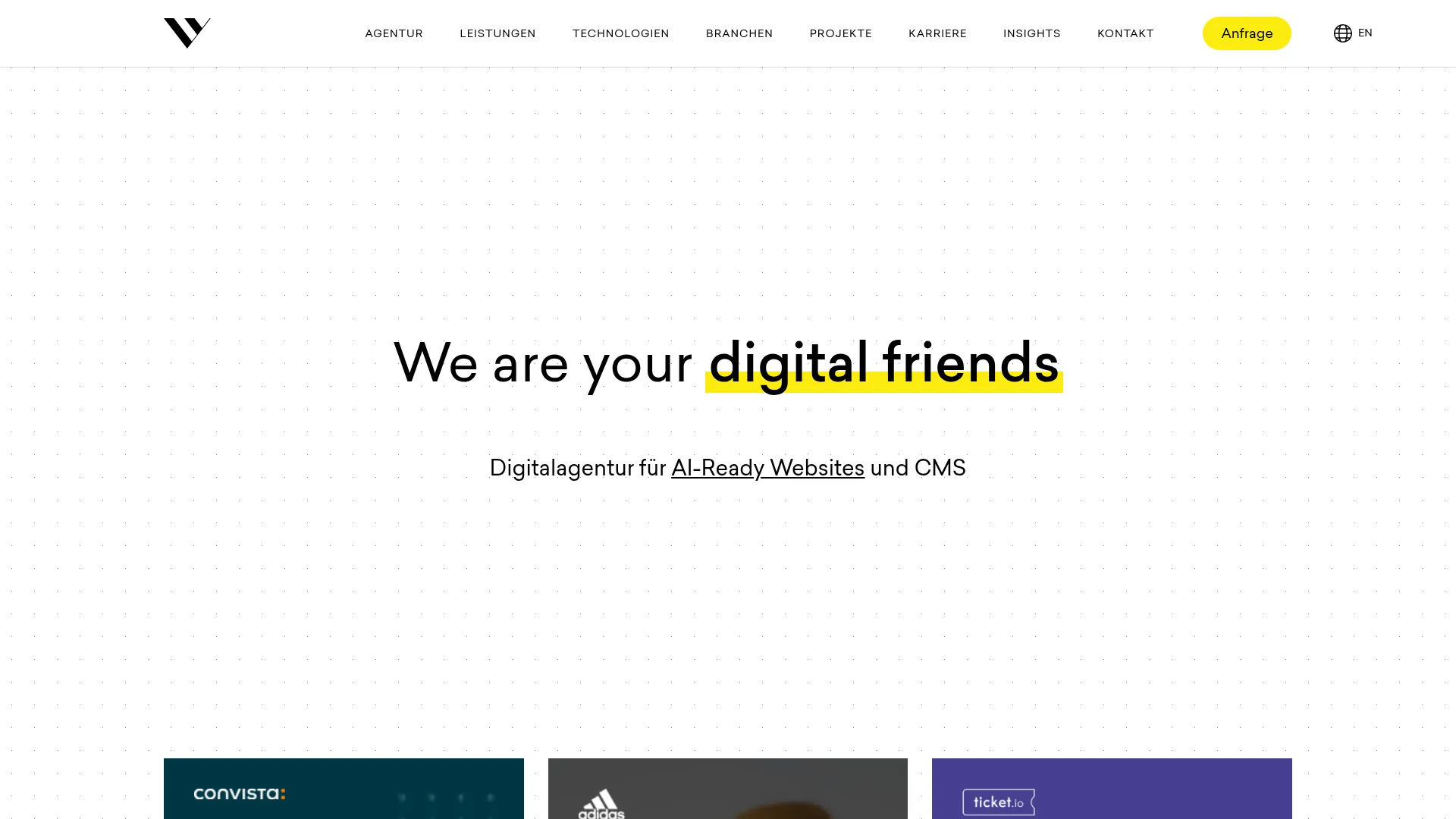 2. Friendventure Homepage