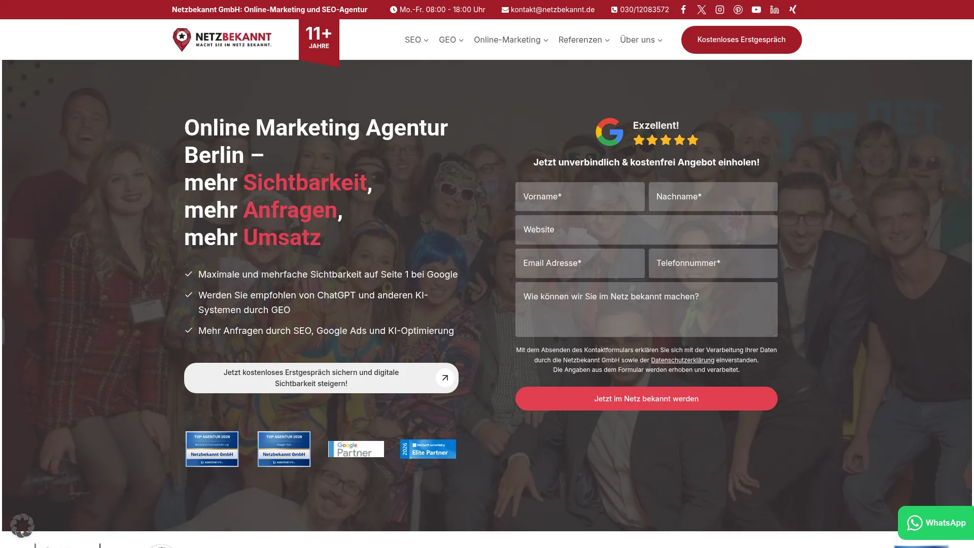 2. Netzbekannt GmbH Homepage