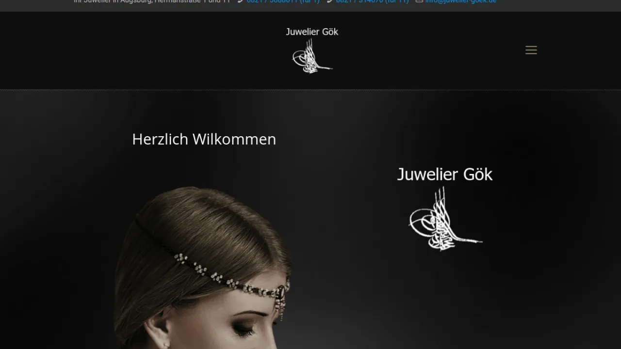 Website-Referenz: Juwelier Goek – Juwelier & Schmuck